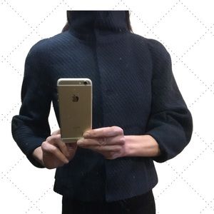 FALL STYLIN’! AnnTaylor peacock wool pea coat S 2P